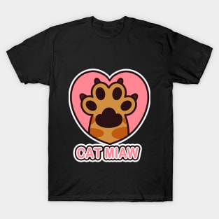 Cat paw, paw print, cute paw T-Shirt